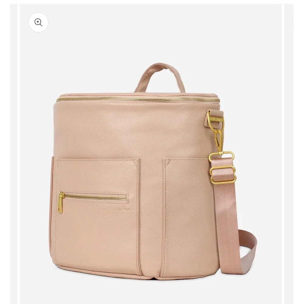 Fawn Design The Original Diaper Bag Warm Blush Vegan Leather Backpack NEW Unisex
